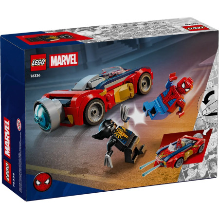 LEGO Super Heroes Marvel 76336 Spider-Man automobiliu prieš Venomą Wolverine'ą