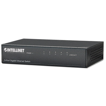 Intellinet 530378 tinklo komutatorius Gigabit Ethernet (10/100/1000) Juoda