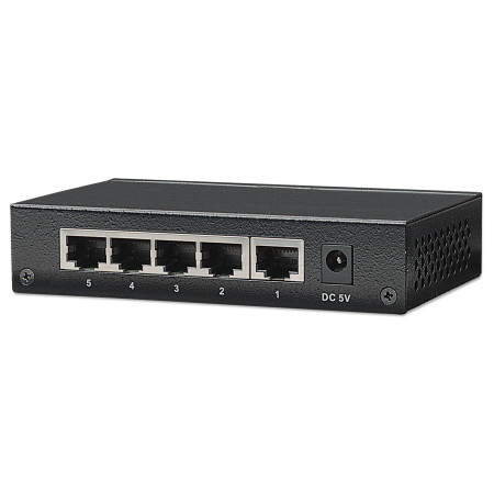 Intellinet 530378 tinklo komutatorius Gigabit Ethernet (10/100/1000) Juoda