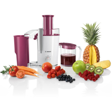 Bosch MES25C0 sulčiaspaudė Išcentrinė sulčiaspaudė 700 W Vyšnių (uogų), Permatomas, Balta