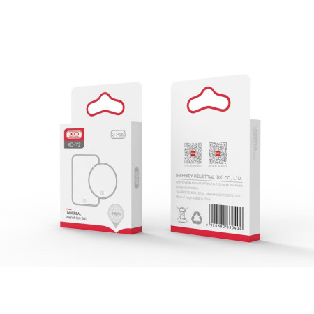 XO Y2 metalinės plokštelės magnetiniam telefono laikikliui, 3 vnt.