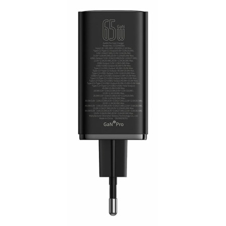 Baseus GaN6 Pro 65W Įkroviklis su 2xUSB-C ir 2xUSB