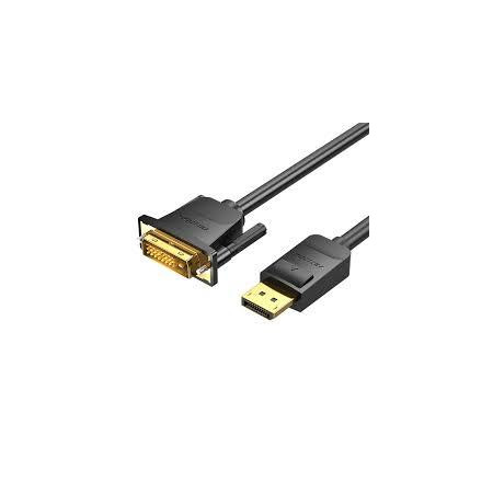 DP į DVI Kabelis 2M JUODAS VENTION