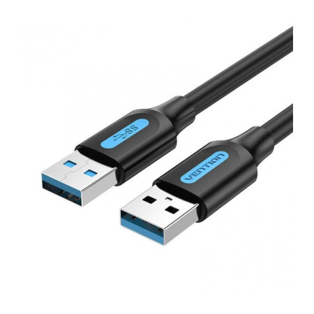 USB 3.0 A Male į A Male Kabelis 1.5m Juodas VENTION