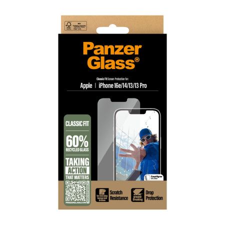 PanzerGlass ® Ekrano Apsauga iPhone 16e | 14 | 13 | 13 Pro