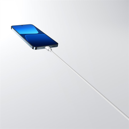 Xiaomi 3A Pintas USB-C į USB-C Kabelis (1m), Baltas