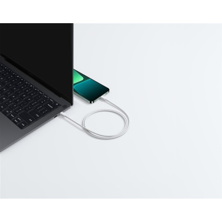 Xiaomi 3A Pintas USB-C į USB-C Kabelis (1m), Baltas
