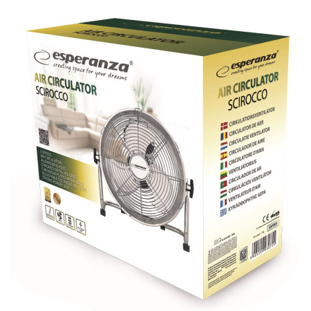 Esperanza Scirocco EHF005 Ventiliatorius Srebrny