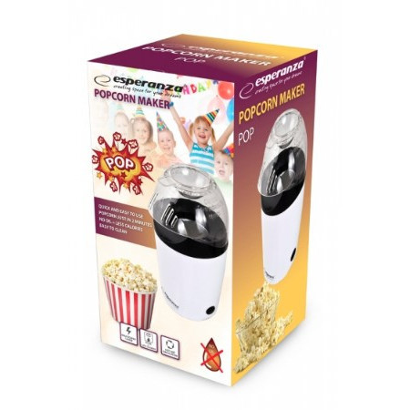 Esperanza POP EKP006 popcorno gaminimo aparatas (1200W; balta)