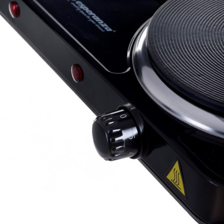 Esperanza Yellowstone EKH014K elektrinė viryklė 1500W + 1000W juoda