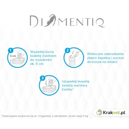 DIAMENTIQ Neutral - neutralus katės kraikas - 30 l