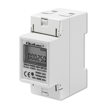Qoltec Vienfazis elektroninis energijos skaitiklis 230V