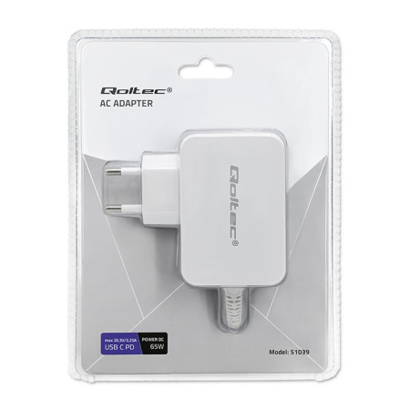 Qoltec 65W USB-C įkroviklis