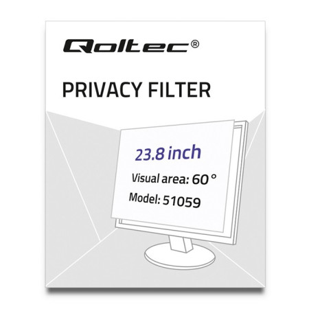 Qoltec 23.8 colių RODO filtras