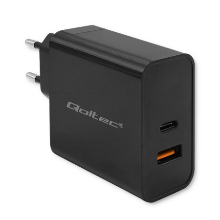 Qoltec Super Quick PD Įkroviklis 90W 1xUSB-C 1xUSB