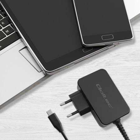Qoltec GaN POWER PRO Įkroviklis 65W 1xUSB-C