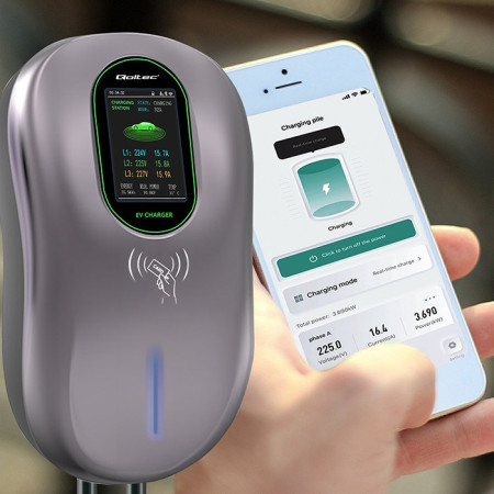 Qoltec 2in1 EV Įkrovimo Stotelė Typ2