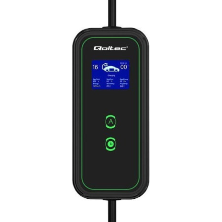 Qoltec 2-in-1 mobilus EV automobilių įkroviklis | 7kW | 230V | CEE 5 PIN