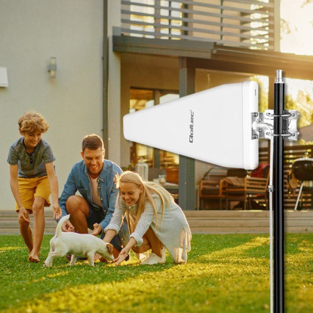 Qoltec 4G LTE DUAL Antena | 14dBi | Išorinė