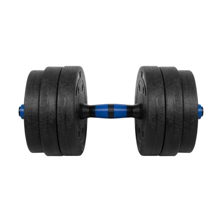 Reguliuojamos bituminės hantelės su jungtimi 2x10kg REBEL ACTIVE