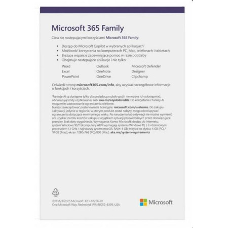 Microsoft 365 Family + Copilot - metinė licencija