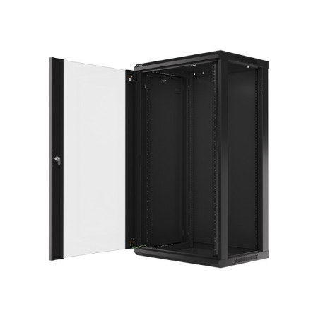 Lanberg 19" 22U 600x450 juoda pakabinama rack spinta V2