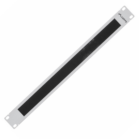 Lanberg 19'' 1U šviesiai pilkas šepetėlių panelis