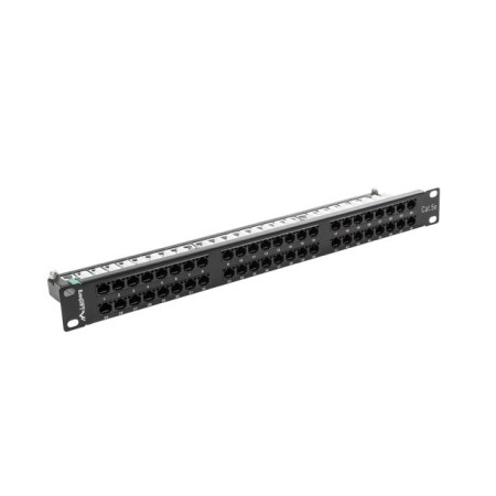 Lanberg 19" 48 Portų 1U Patch Panel Kat.5E UTP Juodas