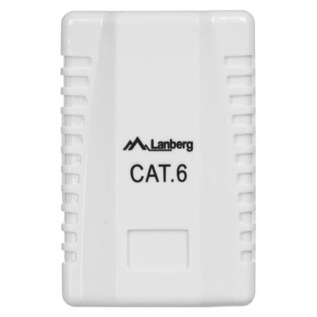 Natynkinis gniazdo kat.6 1x RJ45 baltas