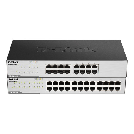D-Link GO-SW-24G Nevaldomas L2 Gigabit Ethernet 1U juodas