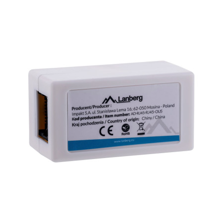 Lanberg RJ45 tinklo jungtis 2xRJ45 kat.5e