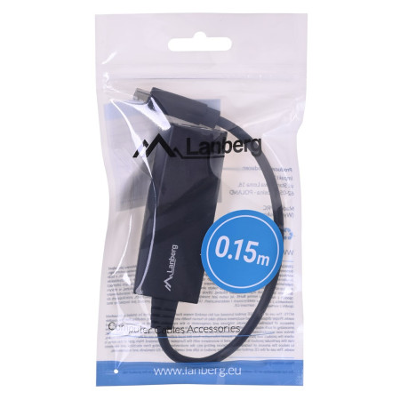 LANBERG USB-C 3.1 tinklo plokštė 1x RJ45 1Gb