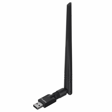 Lanberg WiFi USB 2.0 N300 Bevielė tinklo kortelė su viena vidine ir viena išorine antena
