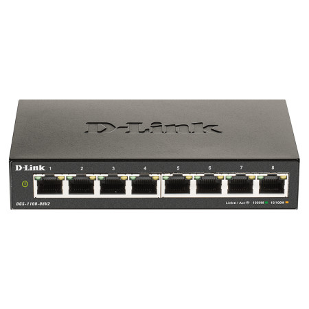D-Link DGS-1100-08V2 valdomas L2 Gigabit Ethernet komutatorius