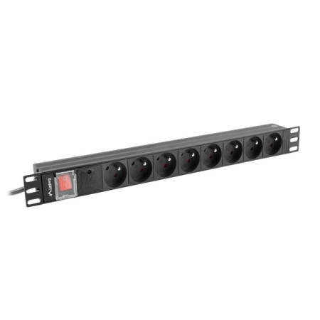 Lanberg 19" 1U 16A 7x Schuko PDU maitinimo juosta