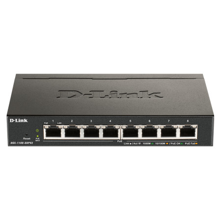 D-Link DGS-1100-08PV2 valdomas L2/L3 Gigabit Ethernet komutatorius