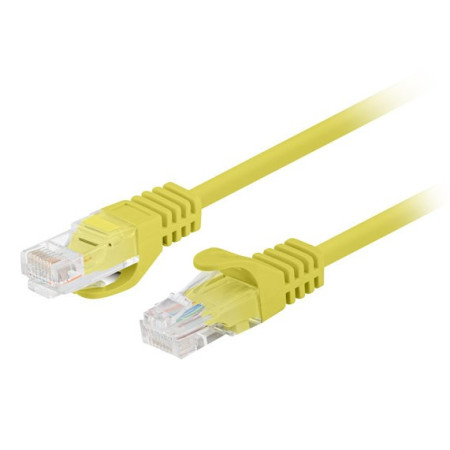 Patchcord kat.6 UTP 3m geltonas Fluke Passed Lanberg 10-Pack