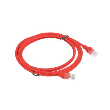 Patchcord kat.6 UTP 2m raudonas Fluke Passed Lanberg 10-Pack