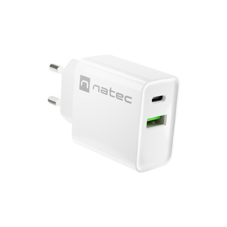 Natec Ribera 20W USB-A į USB-C Įkroviklis - Balta