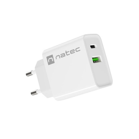 Natec Ribera 20W USB-A į USB-C Įkroviklis - Balta