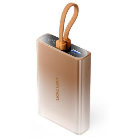 USB Power Bank 10000mAh 22.5W/Auksinis FHZJ0 Vention
