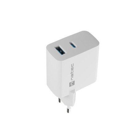 Natec Ribera GaN 45W USB-A USB-C balta