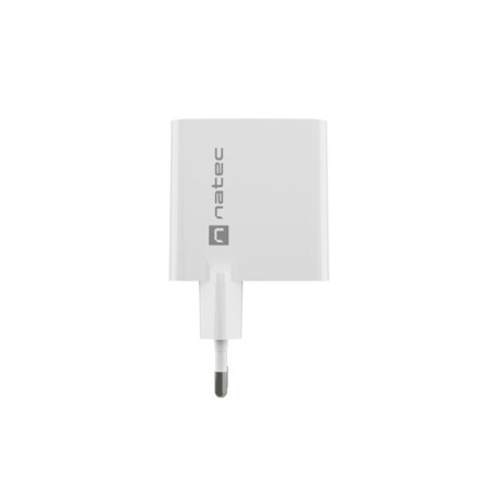 Natec Ribera GaN 65W USB-A USB-C balta