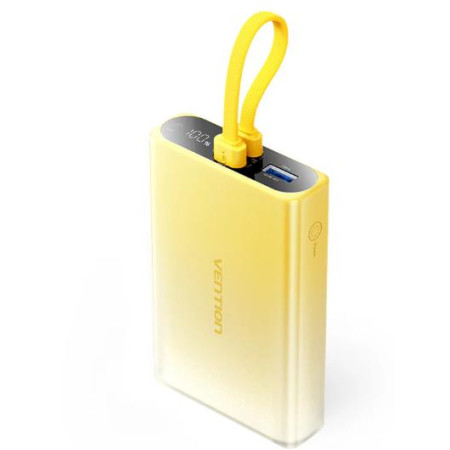 USB Power Bank 10000mAh 38.5Wh/Geltonas FHZY0 Vention