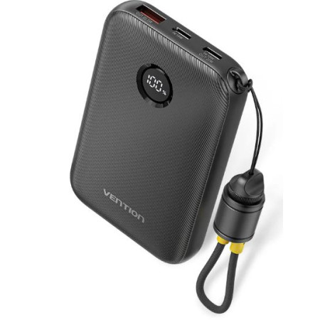USB Power Bank 10000mAh 22.5W Juodas VENTION