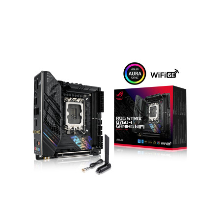 ASUS ROG STRIX B760-I GAMING WIFI pagrindinė plokštė LGA 1700 mini ITX