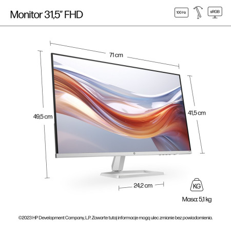 HP S5 532sf 31,5'' Full HD VA monitorius 100Hz