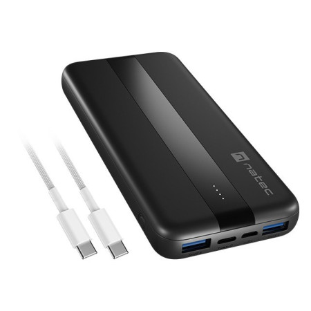 Natec Trevi Slim Q V2 10000 mAh PD USB-C 20W + USB-A 18W