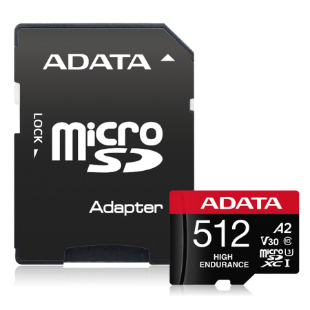 ADATA High Endurance 512 GB MicroSDXC kortelė