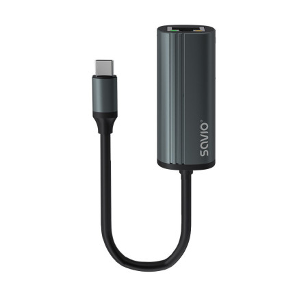 Savio AK-56 Adapteris USB-C 3.1 GEN 1 į RJ-45 Gigabit Ethernet
